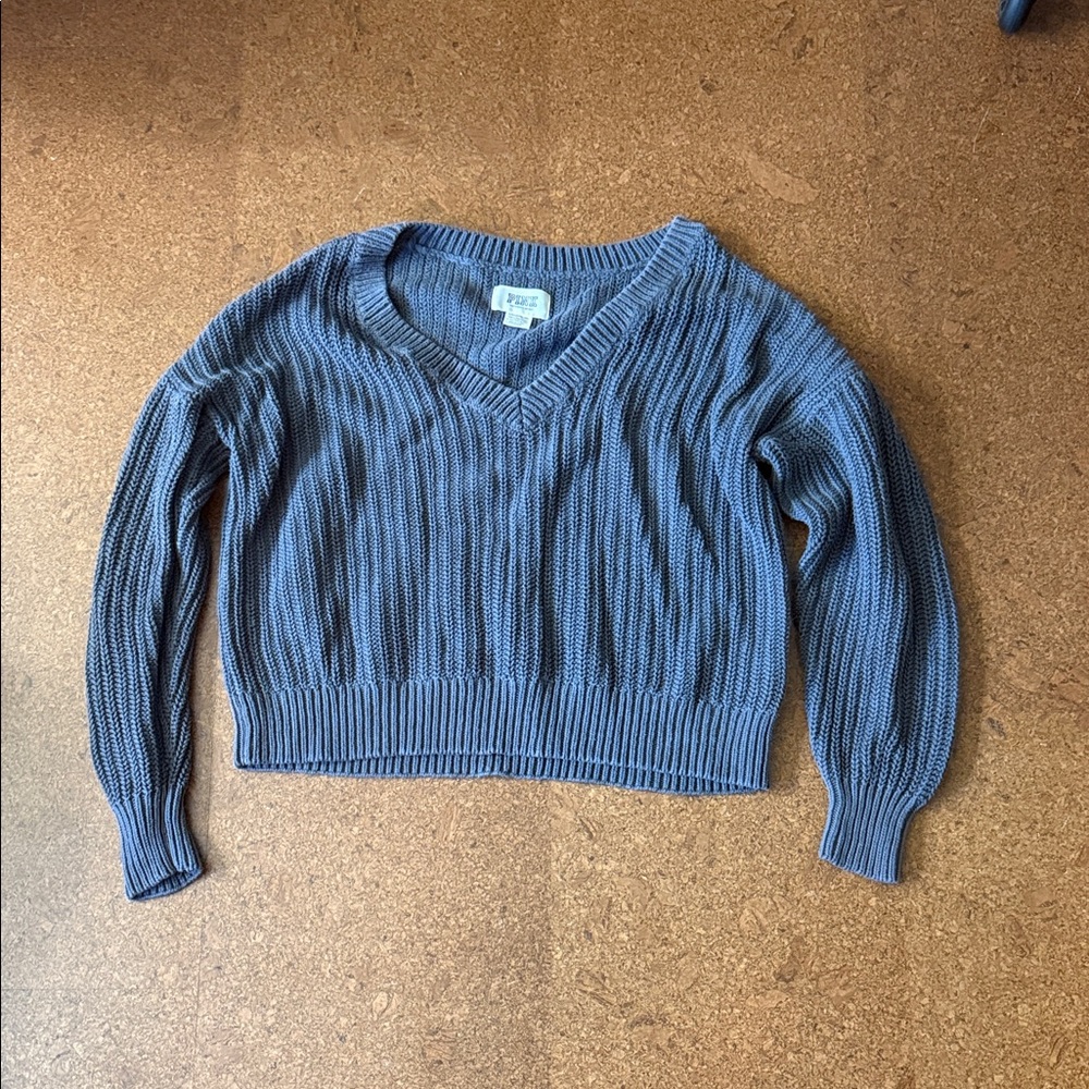 PINK Victoria's Secret Blue V-Neck Sweater
